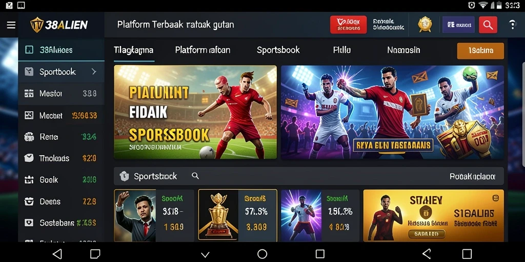 Tampilan gameplay Sportsbook yang menarik dan interaktif di 138ALIEN.
