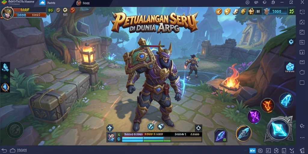 Tampilan gameplay 666F yang penuh aksi dan strategi ARPG.