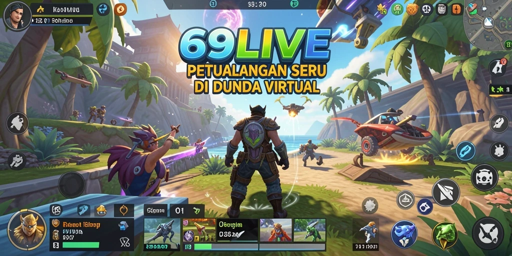 Tampilan gameplay 69LIVE yang mendebarkan dan penuh aksi.