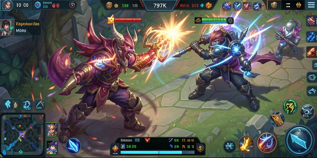 Gameplay seru 797K dalam pertempuran MOBA yang menegangkan.