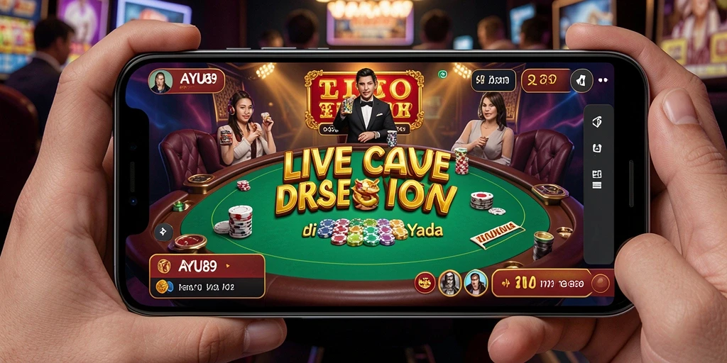 Tampilan gameplay AYU89 dengan dealer langsung yang mengesankan.