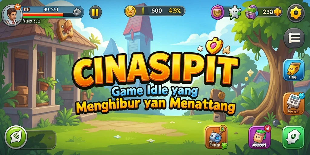 Screenshot gameplay CINASIPIT dengan tampilan menyenangkan.
