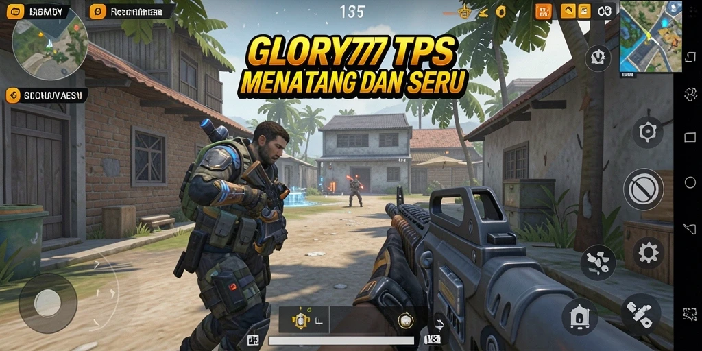 Tampilan menarik dari gameplay seru GLORY777 di medan perang TPS