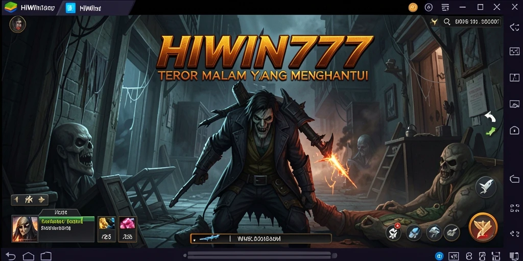 Tangkapan layar gameplay menampilkan suasana Horror yang mendalam dalam HIWIN777.