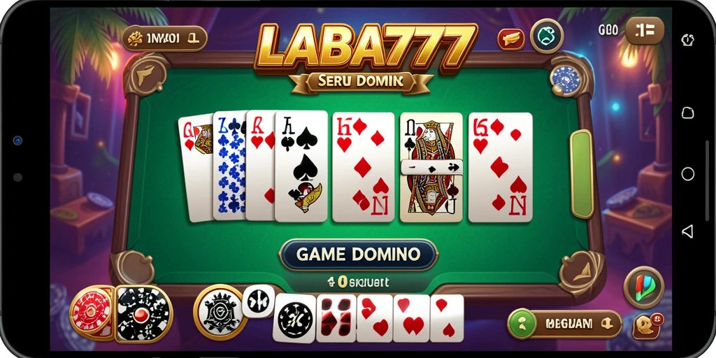 Tampilan gameplay seru dalam game Domino LABA777.