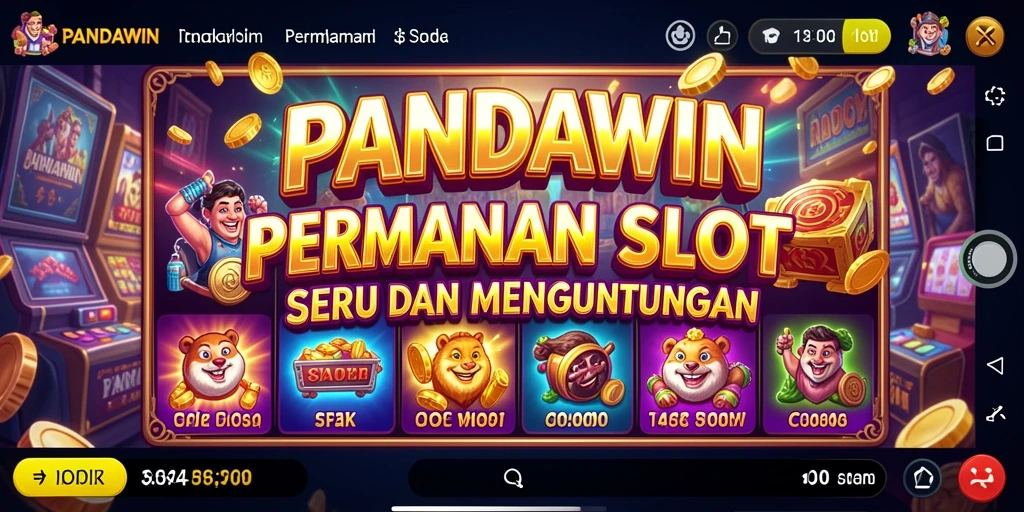 Tampilan gameplay menarik di PANDAWIN dengan berbagai slot yang memukau.
