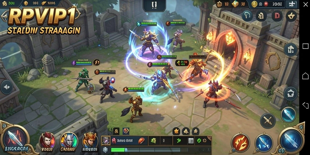 Screenshot RPVIP1 menampilkan gameplay strategi yang seru dan menantang.