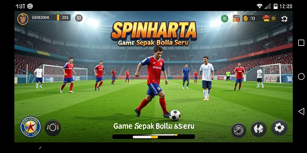 Tangkapan layar menampilkan aksi menarik dalam pertandingan sepak bola.